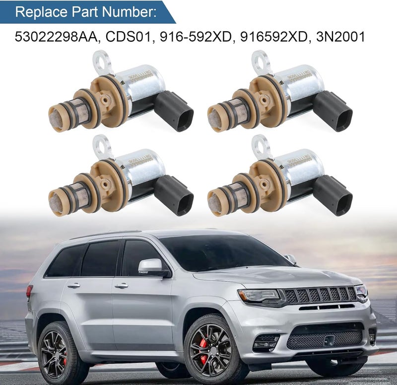RALBDX 4PCS Engine Multiple Displacement Solenoid Compatible with 2010-2024 Dodge Ram 1500 2500 Challenger Charger Commander Grand Cherokee Chrysler 300 5.7L 6.4L Replace # 53022298AA 916-592XD - Image 2